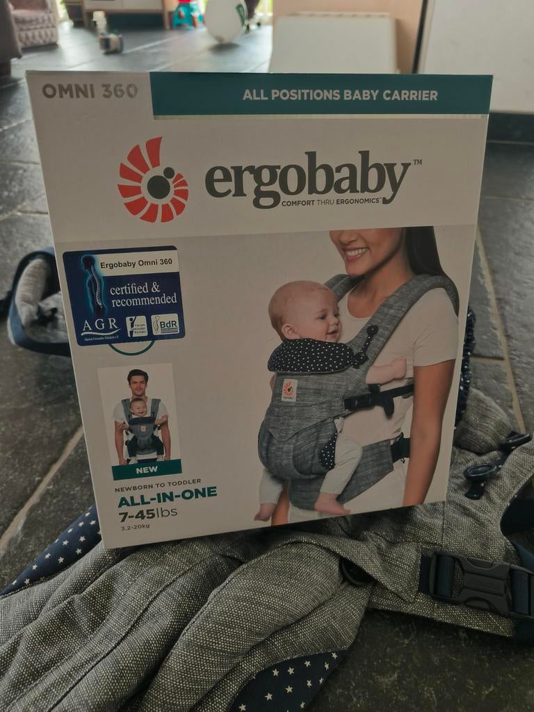 Nieuwstaat draagzak Ergobaby omni360, Kinderen en Baby's, Babydragers en Draagdoeken, Ophalen of Verzenden, Zo goed als nieuw