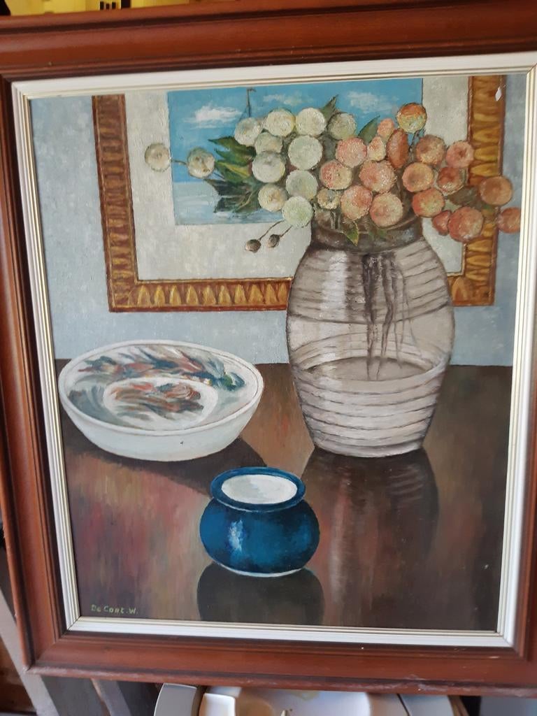 Peinture de nature morte, Enlèvement, 50 à 75 cm, Utilisé, Création originale