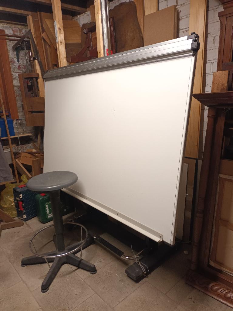 Table d'architecte - Table à dessin, Bricolage & Construction, Tables à dessin, Enlèvement, Utilisé, 130 à 150 cm