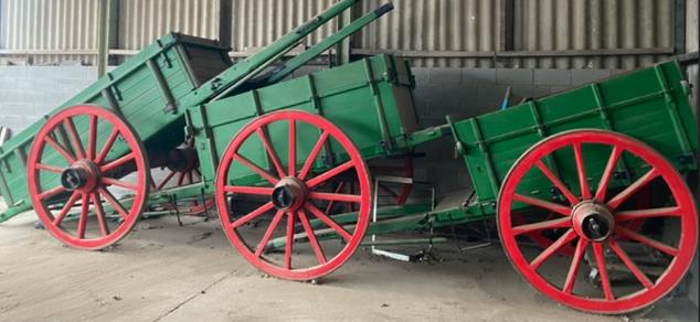 karren voor boerenpaarden, Dieren en Toebehoren, Gebruikt, Wagonette, Paard