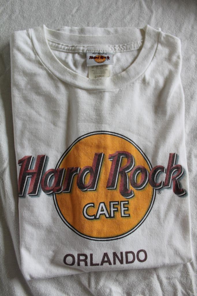 T-shirt Hard Rock Café Orlando., Kleding | Heren, T-shirts, Maat 52/54 (L), Wit, Gedragen, Ophalen of Verzenden