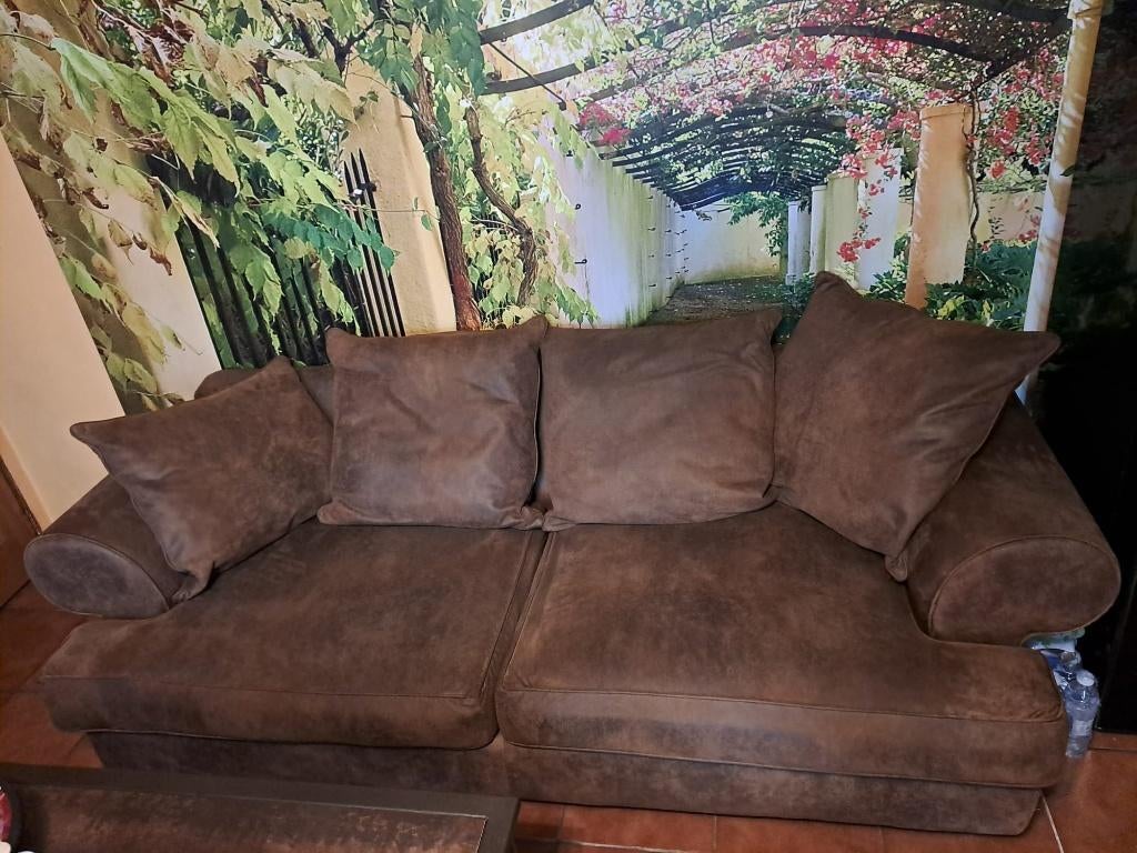 Canapé 3 places, 200 à 250 cm, Banc droit, Comme neuf, Enlèvement