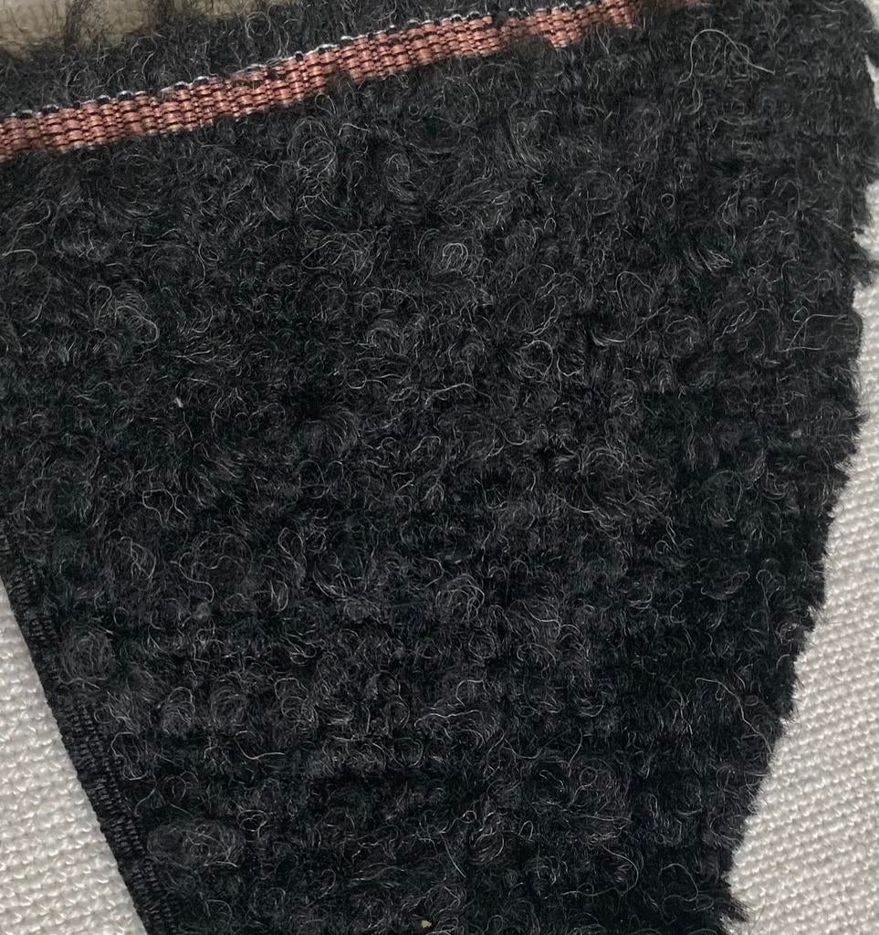 meubelstof ZWART bouclé (1.45 m X  2.15 m), Ophalen, 120 cm of meer, Zwart, Nieuw