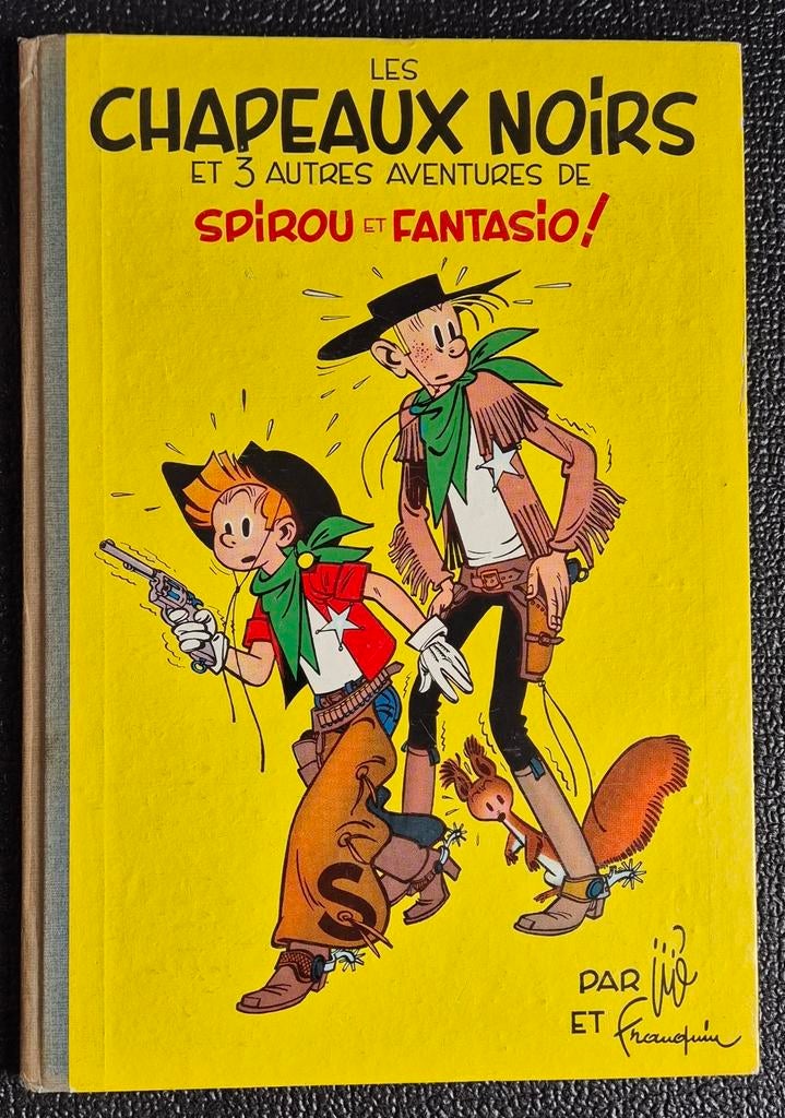 Spirou et Fantasio - 3 - Les chapeaux noirs - 1960 dos rond, Livres, Enlèvement ou Envoi, Une BD, Utilisé, Franquin