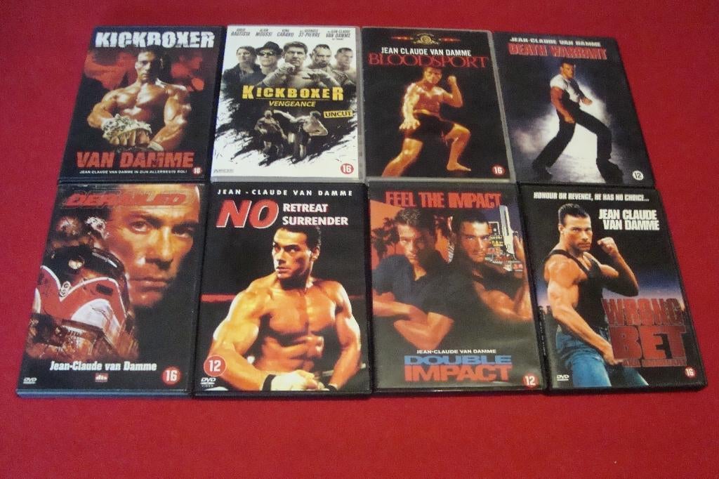 38 dvd's met jean-claude van damme, Cd's en Dvd's, Ophalen of Verzenden, Actie