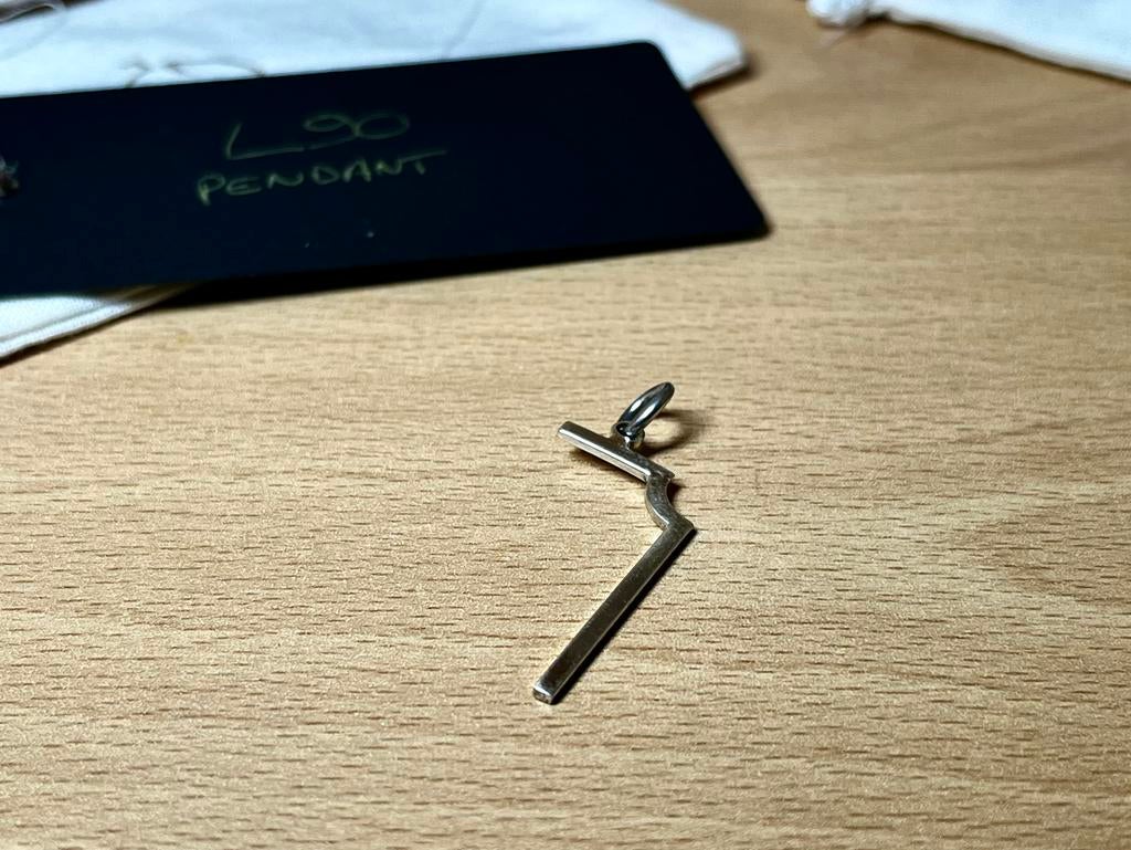 Pendentif BioGeometry L90 | Bijou en argent sterling 925, Neuf, Enlèvement ou Envoi, Croix ou Symbole, Argent