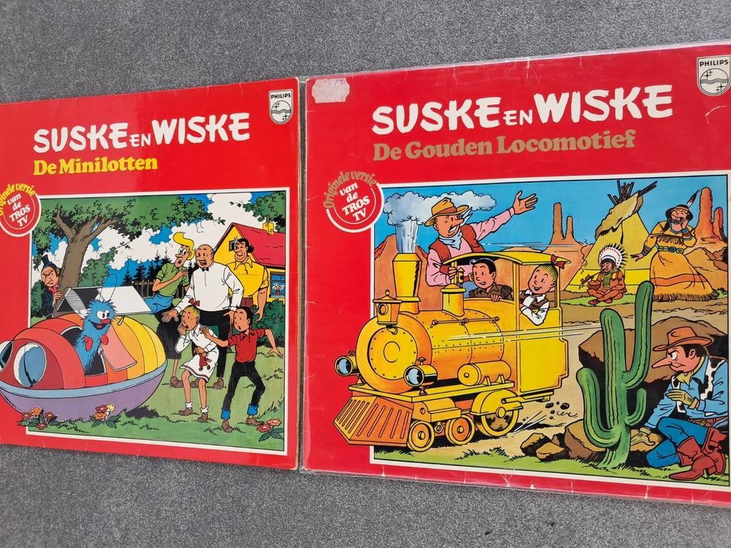 2 lp's Suske en Wiske, Ophalen of Verzenden, Gebruikt, 12 inch, Soundtrack of Musical