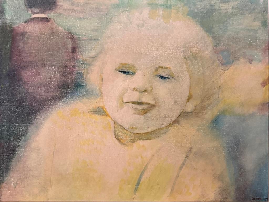 Lilian Van Damme « Indoctrinatie » peinture sur toile 1977, Enlèvement ou Envoi