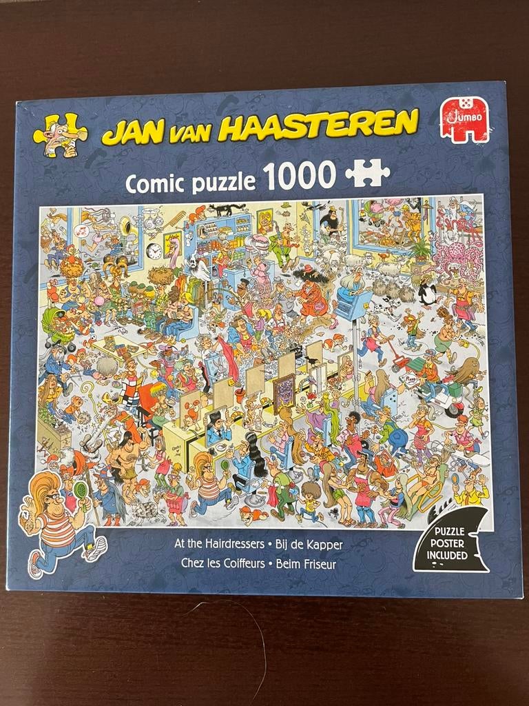 NIEUW ! Van Haasteren puzzel - Bij de kapper - opgeopend, Hobby en Vrije tijd, Denksport en Puzzels, Ophalen, Nieuw