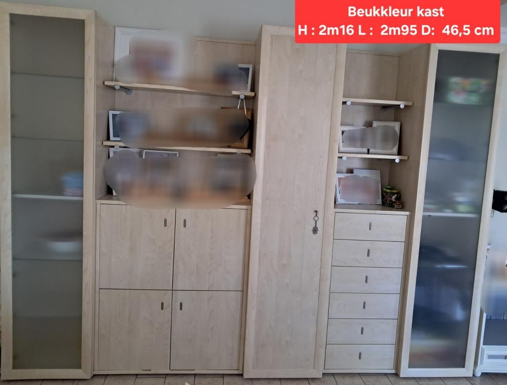 Armoire murale en hêtre clair, Maison & Meubles, Enlèvement