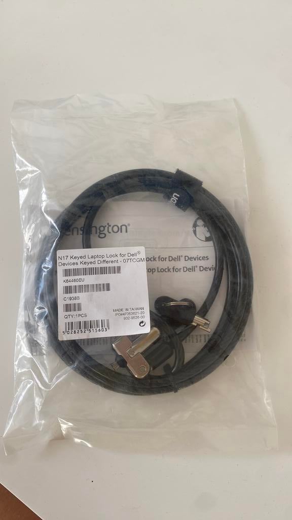 N17 keyed laptop lock for Dell - laptopslot, Computers en Software, Ophalen, Nieuw