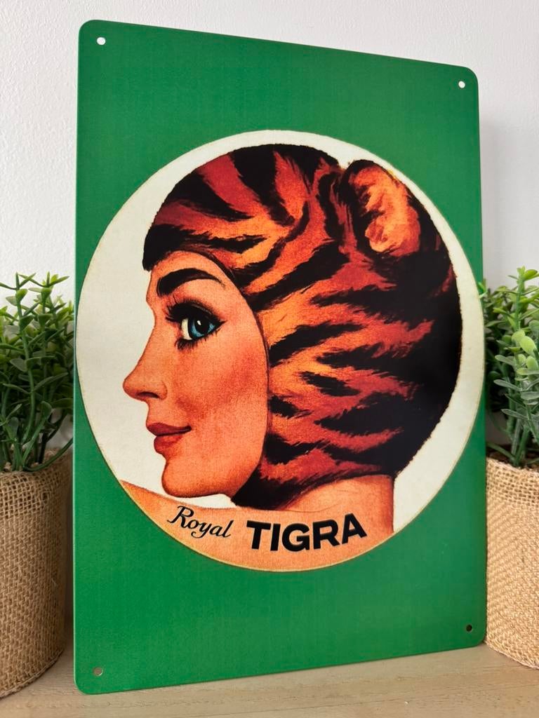 Panneau d'affichage en métal Tigra, Collections, Enlèvement ou Envoi, Neuf, Panneau publicitaire