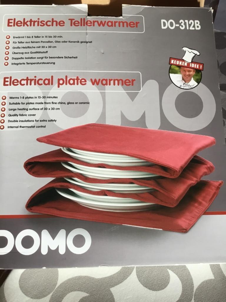 Bordenwarmer Domo rood, Huis en Inrichting, Ophalen of Verzenden, Zo goed als nieuw