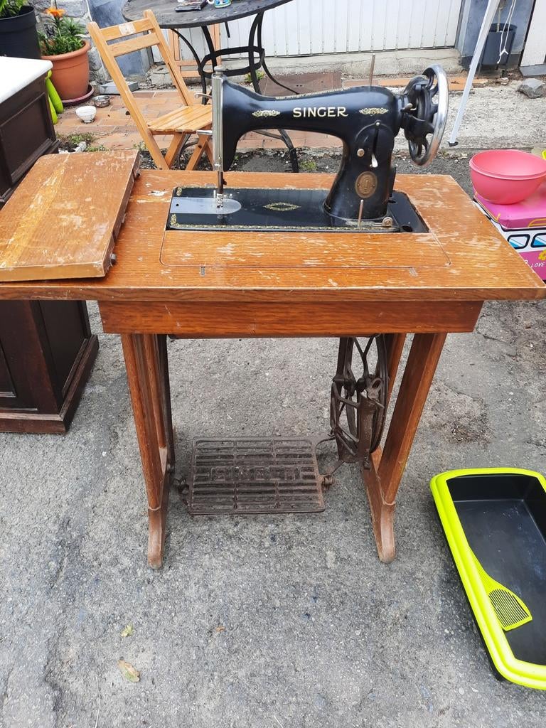Ancienne machine à coudre Singer, Antiquités & Art, Enlèvement