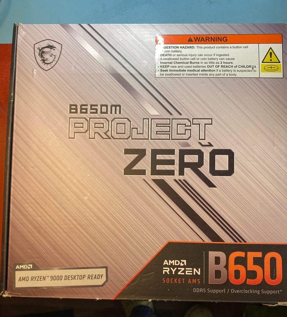 MSI B650M project zero, Computers en Software, Moederborden, Ophalen of Verzenden, Gebruikt, AMD, DDR5