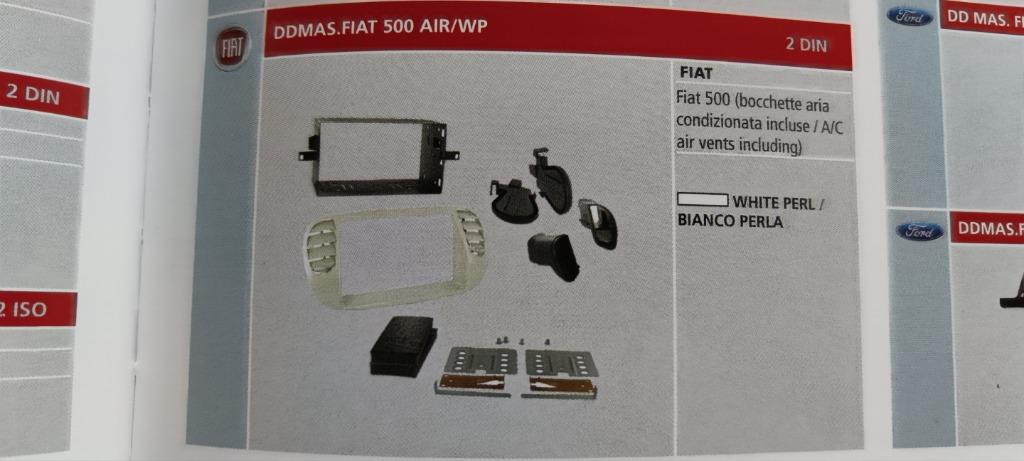 KIT ADAPTATEUR AUTORADIO 2DIN FIAT 500, Autos : Pièces & Accessoires, Enlèvement ou Envoi, Neuf, Fiat