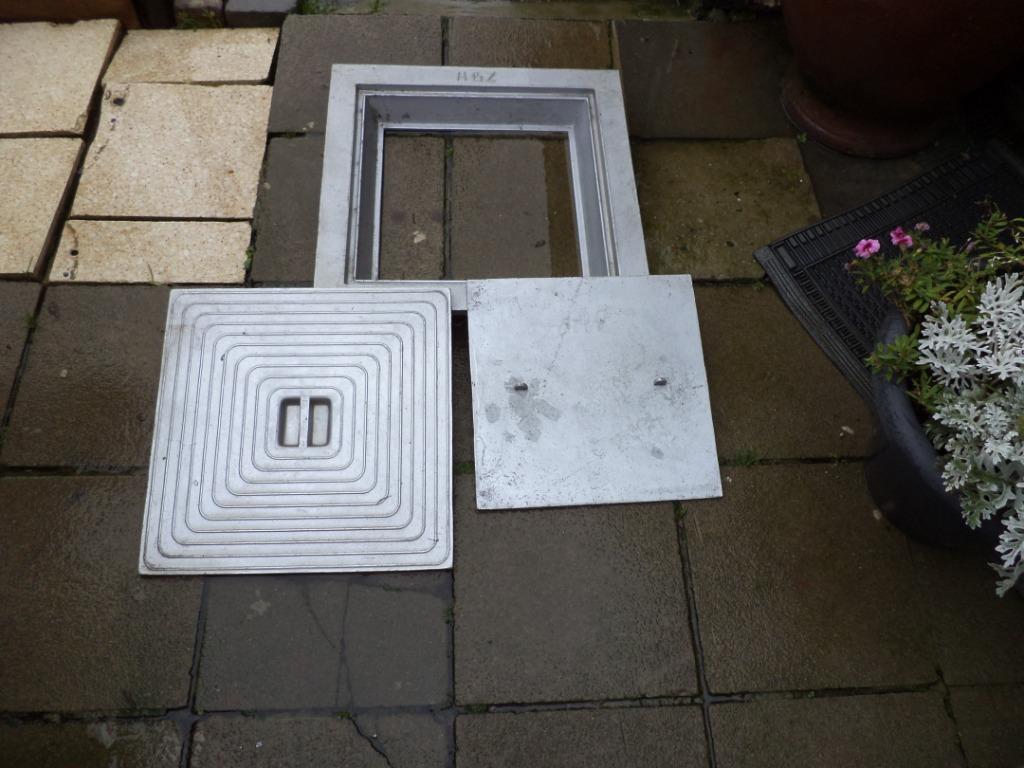 ABZ couvercle double en aluminium 50X50CM, Enlèvement, Neuf