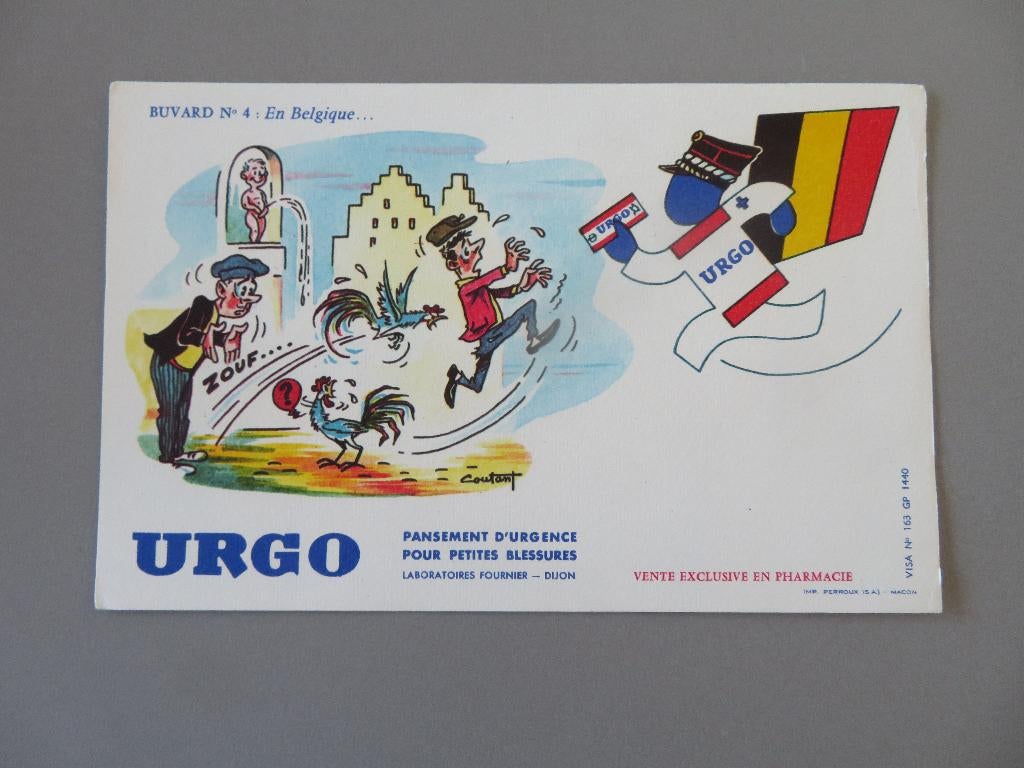 buvard URGO en Belgique laboratoires Fournier Pharmacie, Collections, Enlèvement ou Envoi, Comme neuf, Ustensile