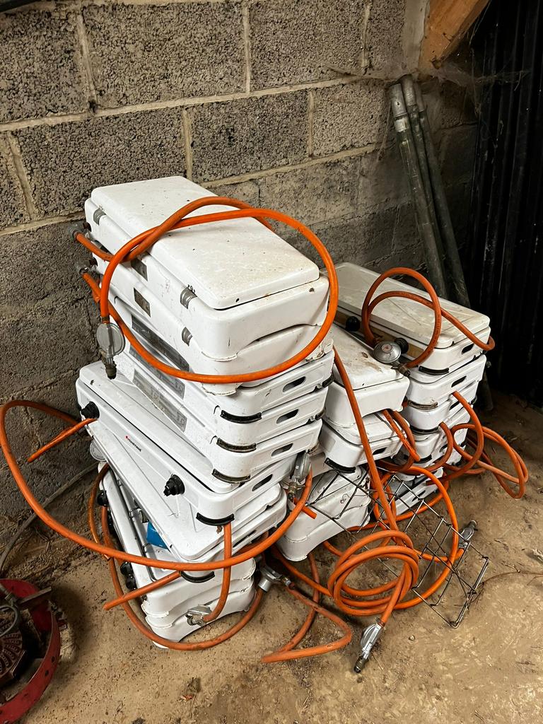 Gasvuur 2 kop, Ophalen, Gebruikt