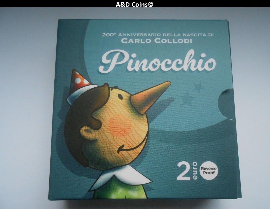 Italie 2 Euro Reversed Proof 2026, Timbres & Monnaies, Monnaies | Europe | Monnaies euro, Envoi, Italie, 2 euros, Monnaie en vrac