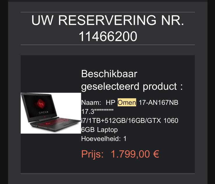 Gaming laptop HP Omen i7,  17,3 inch scherm, Computers en Software, Ophalen, Gaming