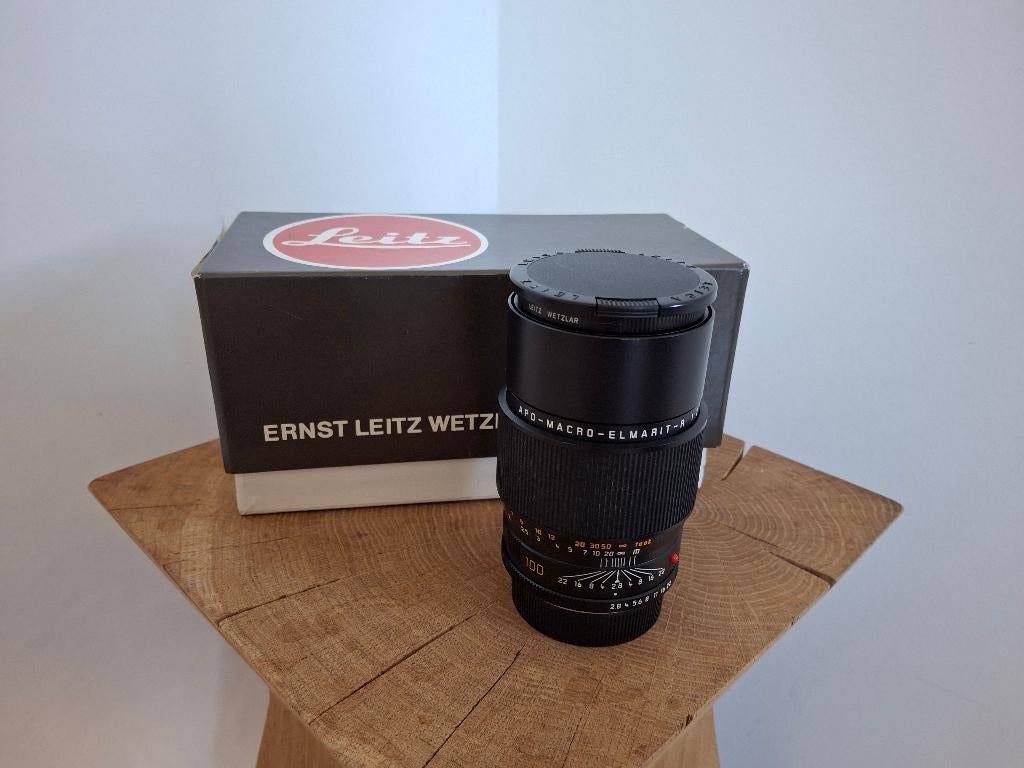 Leitz LEICA APO-Macro-Elmarit-R 100 mm f/2.8, Audio, Tv en Foto, Fotocamera's Analoog, Gebruikt, Leica, Ophalen of Verzenden
