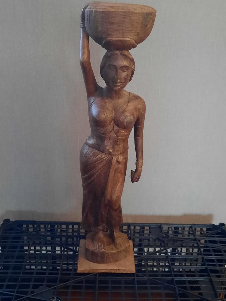 5 statues africaines et chinoises en bois, Antiquités & Art, Enlèvement