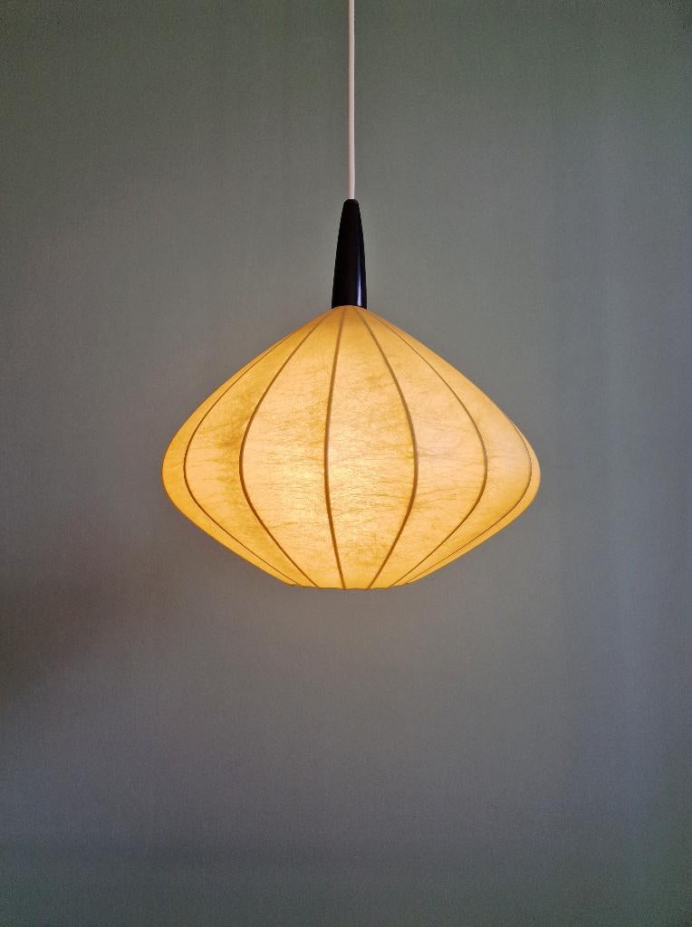 Cocon hanglamp in de vorm van een ui, jaren 60, Ophalen of Verzenden