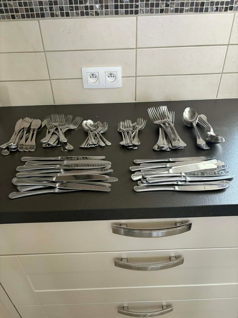 Lot de couverts inox, Enlèvement, Comme neuf
