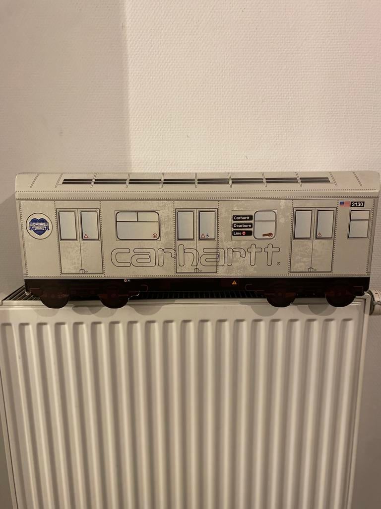 Vintage 20 jaar oude trein carhartt promotie materiaal, Antiek en Kunst, Ophalen