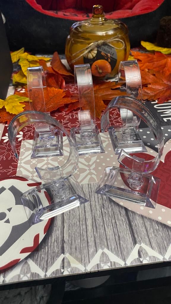 Lot de 5 présentoirs pour bracelets ou montres transparent, Enlèvement, Neuf