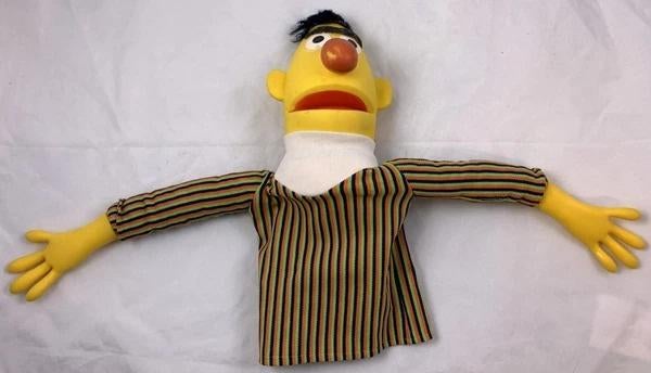Sesamstraat Bert Handpop VICMA 1976 Jim Henson Vintage, Verzenden, Zo goed als nieuw, Overige typen