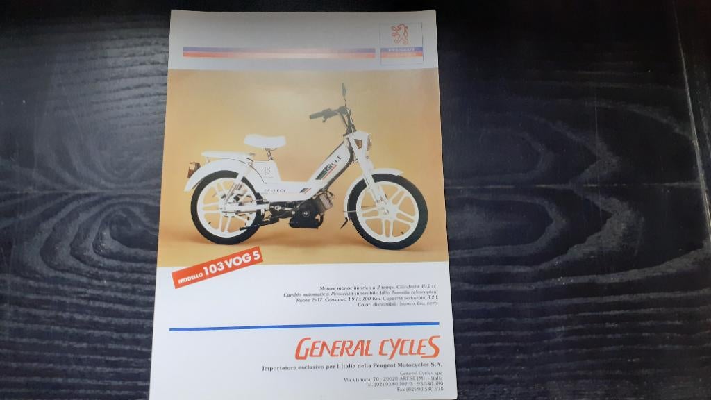 Peugeot 103 vogue affiche, Fietsen en Brommers, Ophalen, Nieuw