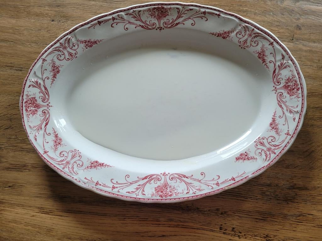 Plat de service faïence boch la Louvière, Enlèvement ou Envoi