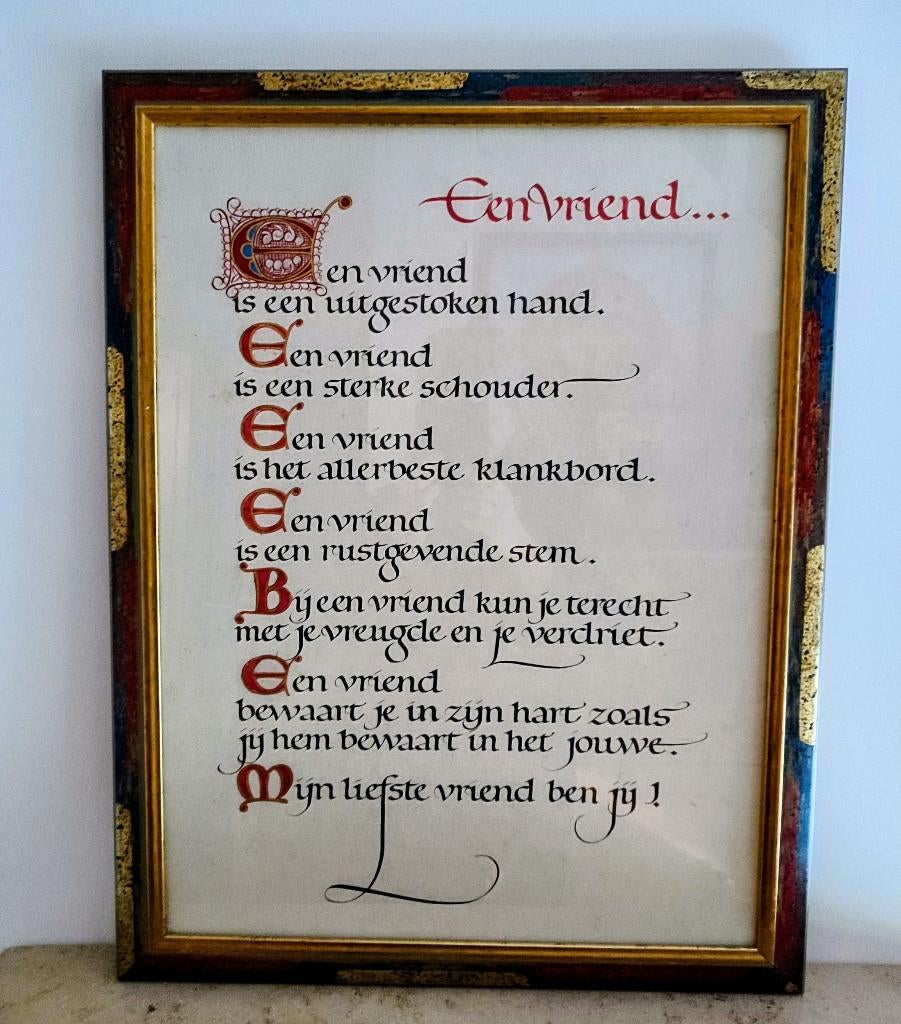 Een vriend. Prachtig! St Pieters en Paulus Abdij. 67 x 52 cm, Huis en Inrichting, Woonaccessoires | Wanddecoraties, Gebruikt, Overige typen