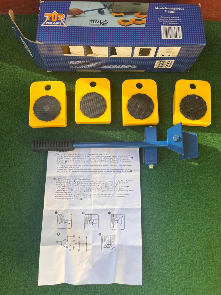 Meubel transport set, Doe-het-zelf en Bouw, Zwenkwielen, Ophalen, Zo goed als nieuw