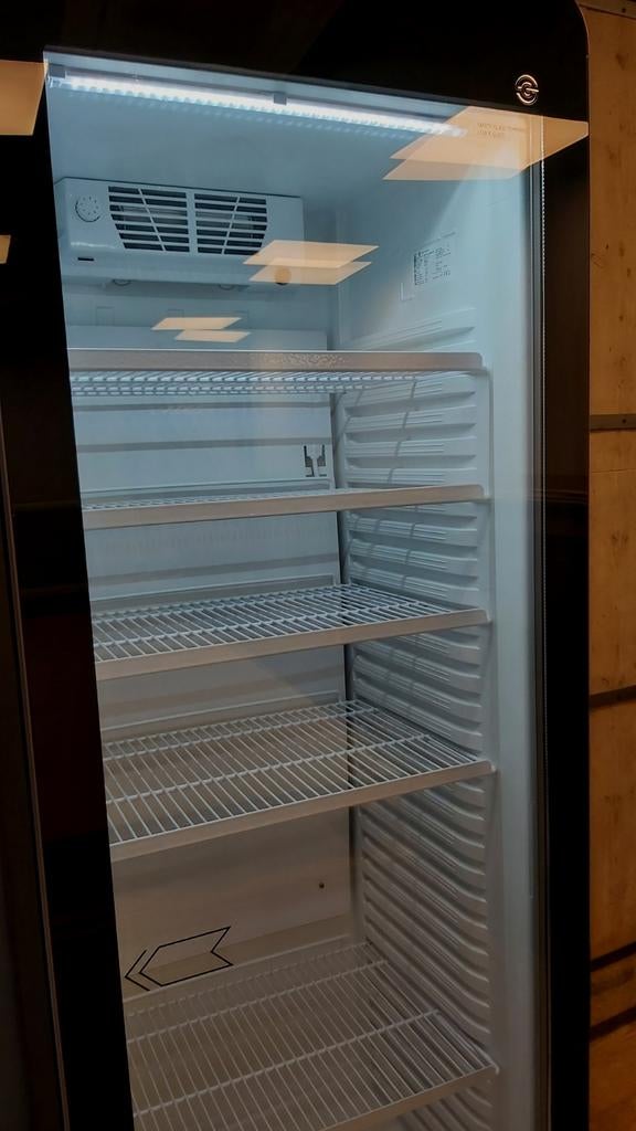 Retro:385 L  frigo,nieuw., Elektronische apparatuur, Koelkasten en IJskasten, Ophalen, Zonder vriesvak, 200 liter of meer, 60 cm of meer