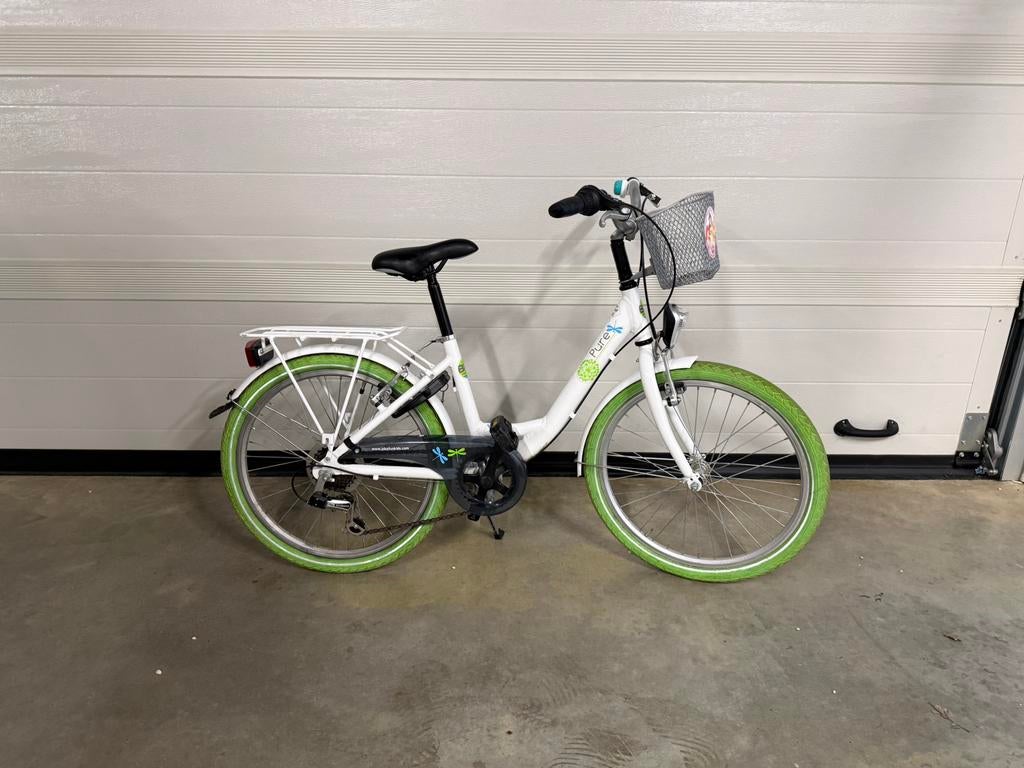 Meisjesfiets 24 inch Bike Fun Pure prima staat + gratis helm, Ophalen, Gebruikt, 24 inch, Versnellingen