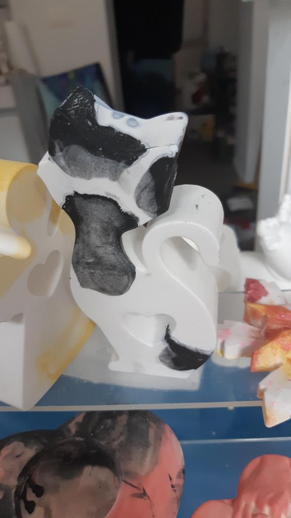 Vous êtes fan de chats? 1 chat en plâtre coloré, Enlèvement