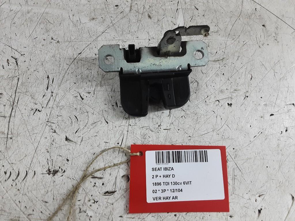 SERRURE COFFRE Seat Ibiza III (6L1) (01-2002/11-2009), Autos : Pièces & Accessoires, Mevr. I. Hauben, Haillon arrière, Utilisé