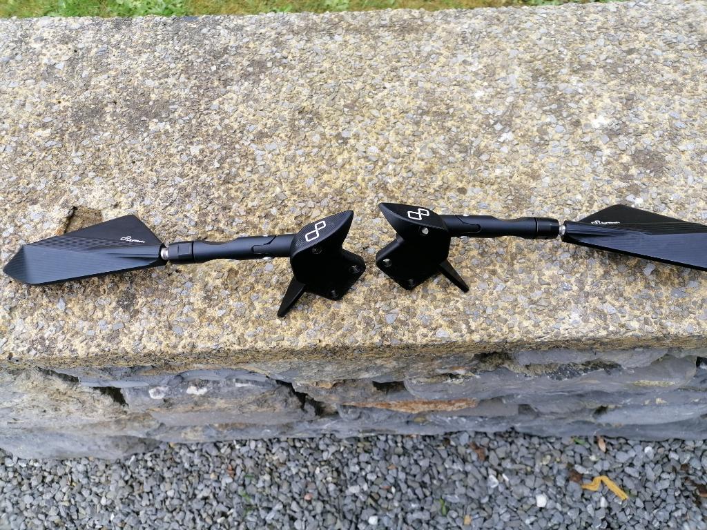 Yamaha T-Max 530 - 560 Rétros origines Lightech noir 2012-, Motoren, Ophalen, Zo goed als nieuw