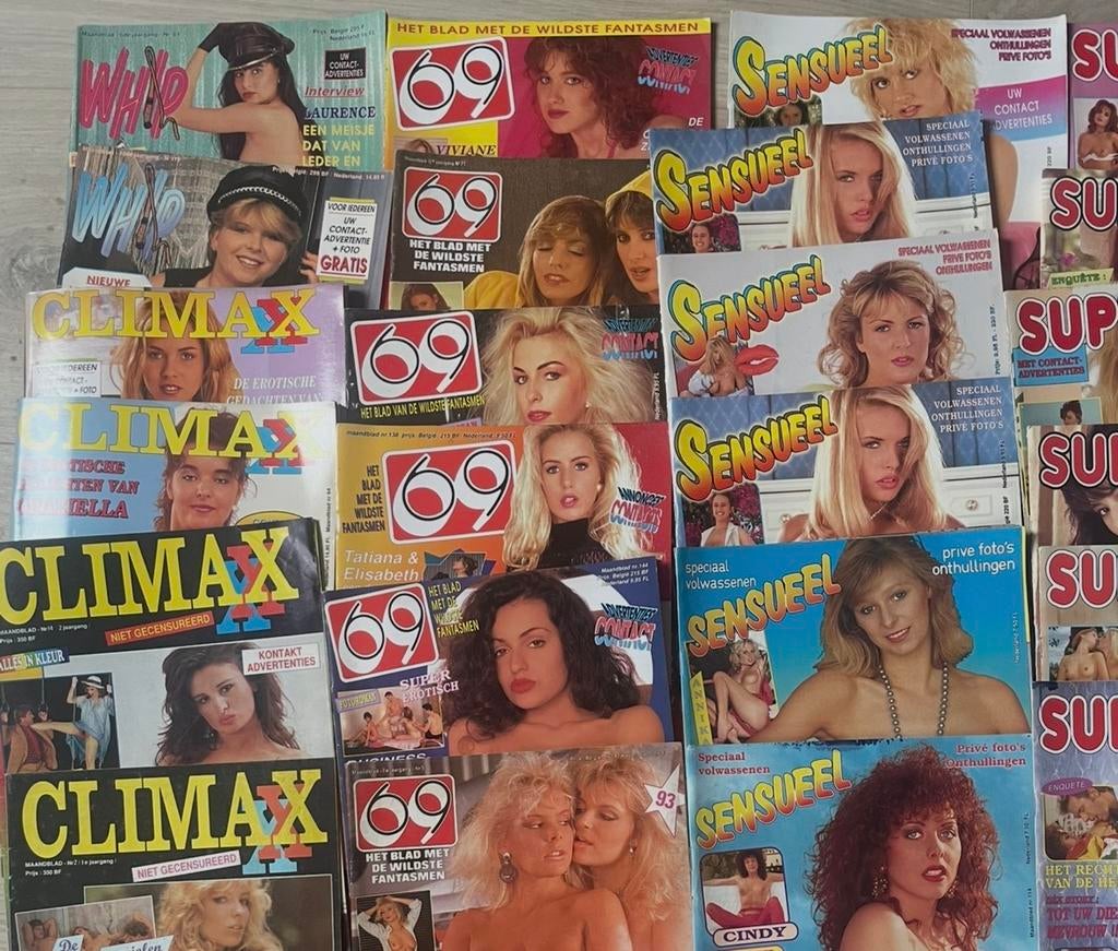 Erotische tijdschriften, Boeken, Verzenden, Zo goed als nieuw