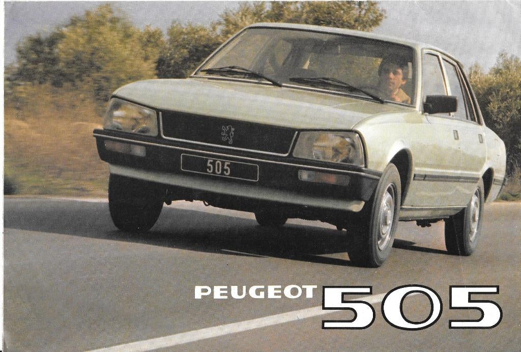 PEUGEOT 505,  7 folders, Livres, Autos | Brochures & Magazines, Enlèvement ou Envoi, Comme neuf, Peugeot