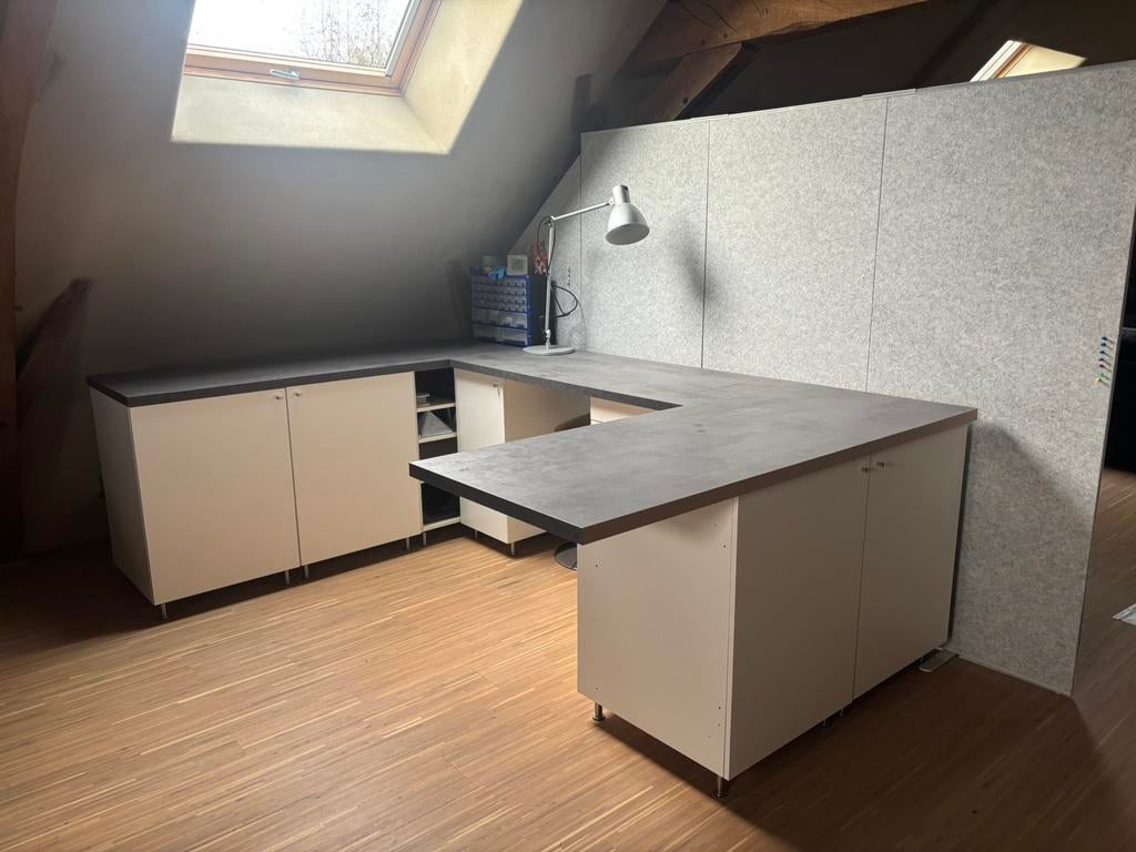 Set kasten ikea (werkruimte) in heel goeie staat, Huis en Inrichting, Kasten | Overige, Ophalen, Zo goed als nieuw