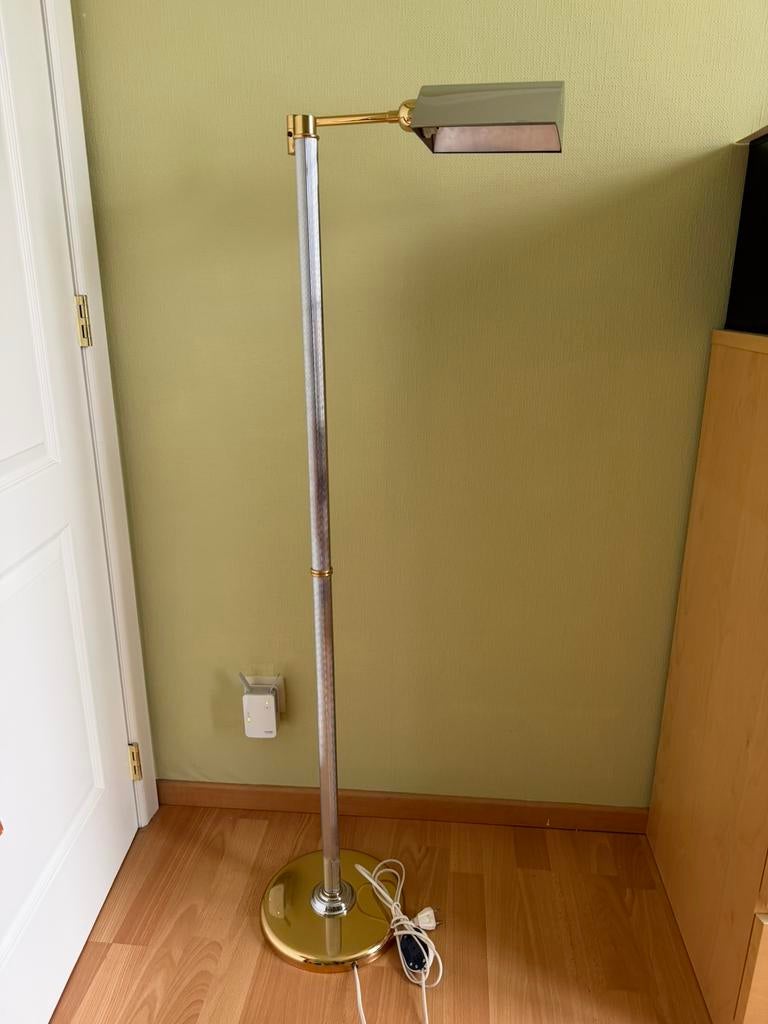 Staanlamp - Leeslamp, Huis en Inrichting, Lampen | Vloerlampen, Ophalen, 100 tot 150 cm, Zo goed als nieuw, Metaal