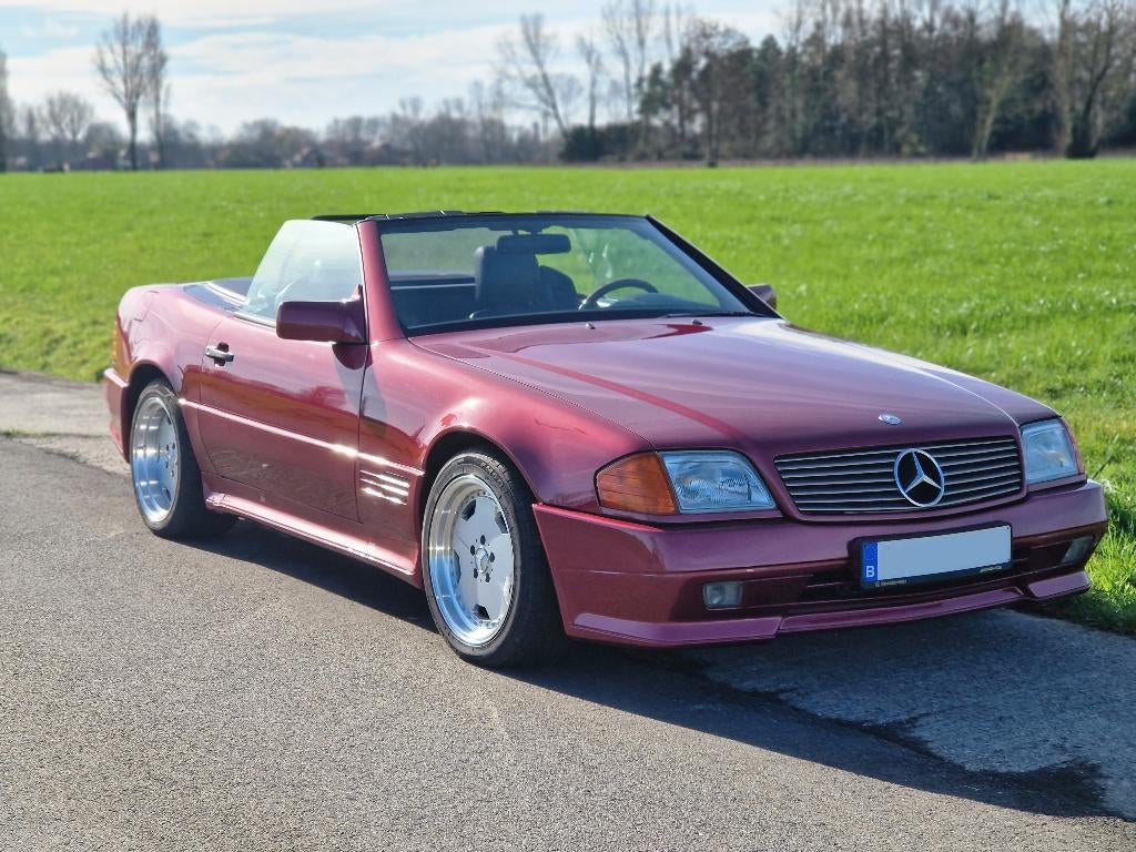 Mercedes SL 300-24 AMG oldtimer, Autos, Mercedes-Benz, Achat, Noir, 2 portes, 6 cylindres