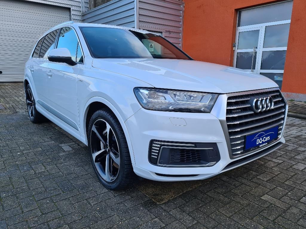 Audi Q7 E-Tron Quattro - PHEV Hybride / Diesel, Auto's, Audi, Automaat, Euro 6, Wit, Leder