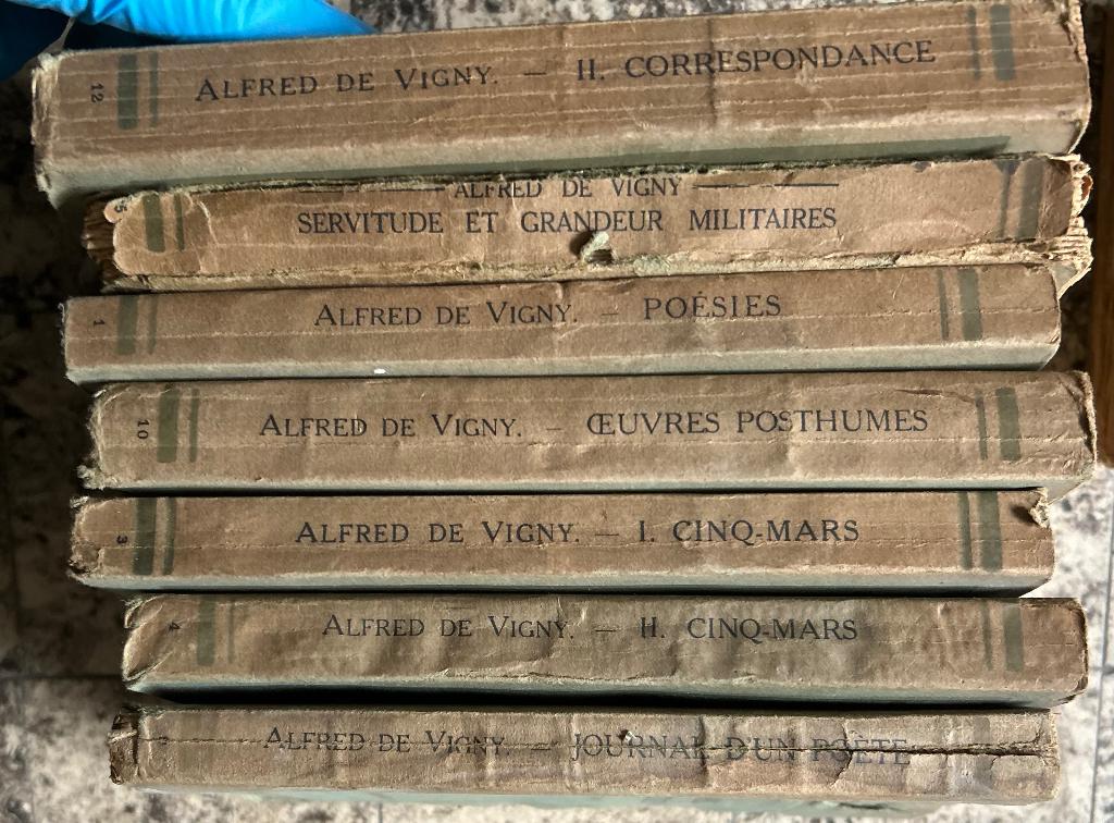 Lot livres anciens Alfred De Vigny, Enlèvement, Alfred De Vigny