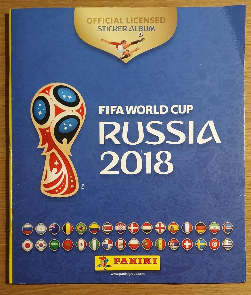 FIFA World Cup Russia 2018 album - Panini - Sticker, Verzamelen, Gebruikt, Sport