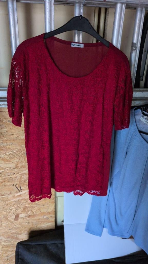 rode T-shirt - L/XL - 5€, Verzenden, Maat 46/48 (XL) of groter, Zo goed als nieuw, Korte mouw